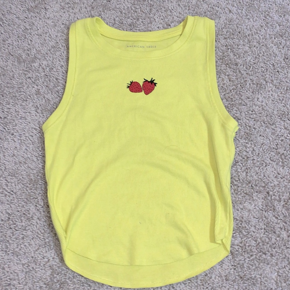 American Eagle Strawberry Tank Top